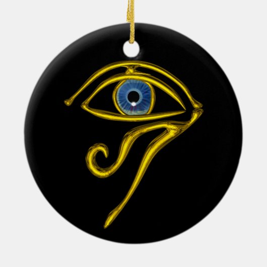 BLAU TALISMAN, Schwarz und Weiß Keramik Ornament (Hinten)