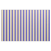 Blau, Tan, Dunkelorange, Gelb und Weiß Muster Stoff (Fat Quarter (45,7 x 55,9 cm))