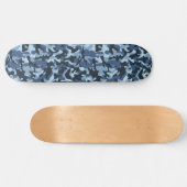 Blau-Tarnung Skateboard (Horizontal)