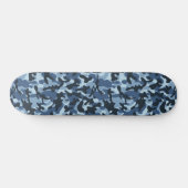 Blau-Tarnung Skateboard (Horizontal)