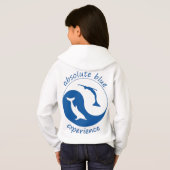 Blau Team Mädchen Hoodie (Schwarz voll)