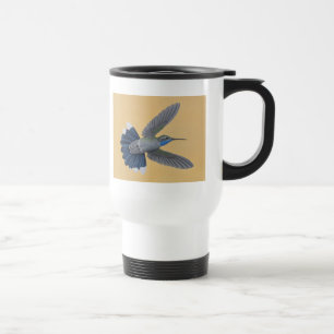 Blau-throated Kolibri-Reise-Tasse Reisebecher