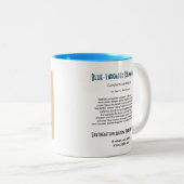 Blau-throated Kolibri Zwei-Ton Tasse (VorderseiteRechts)