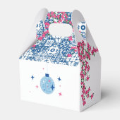 Blau Tile Santorini Griechisch/Spanisches Party Geschenkschachtel (Rückseite)