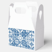 Blau Tile Santorini Griechisch/Spanisches Party Geschenkschachtel (Geöffnet)