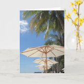 Blau-Töne Karte (Gelbe Blume)