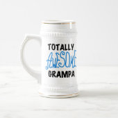 Blau total fantastische Grampa T - Shirts und Bierglas (Links)