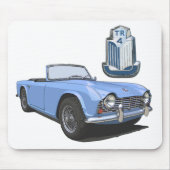 Blau TR4 Mousepad (Vorne)
