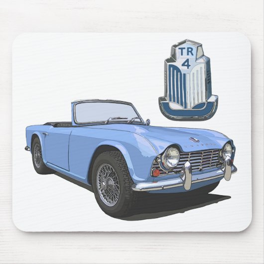 Blau TR4 Mousepad (Vorne)