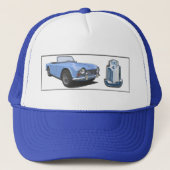 Blau TR4 Truckerkappe (Vorderseite)
