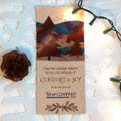 Blau, Türkis, Braun Weihnachtskarten Karte