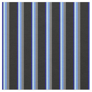 Blau, Türkis, Cornflower Blue, Dim Grau und Schwar Stoff