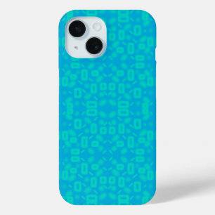Blau Türkis Mattiertes Glass Muster Abstrakt Art Case-Mate iPhone Hülle