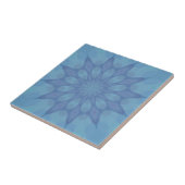 Blau-Türkis-Muster 2 Fliese (Seite)