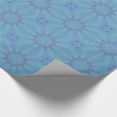 Blau-Türkis-Muster 3 Geschenkpapier (Ecke)