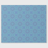 Blau-Türkis-Muster 3 Geschenkpapier (Flach)