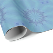 Blau-Türkis-Muster 3 Geschenkpapier (Rolleneckpunkt)