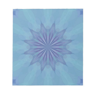 Blau-Türkis-Muster 4 Notizblock
