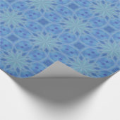 Blau-Türkis-Muster 5 Geschenkpapier (Ecke)