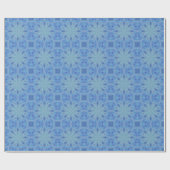 Blau-Türkis-Muster 5 Geschenkpapier (Flach)