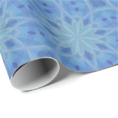 Blau-Türkis-Muster 5 Geschenkpapier (Rolleneckpunkt)