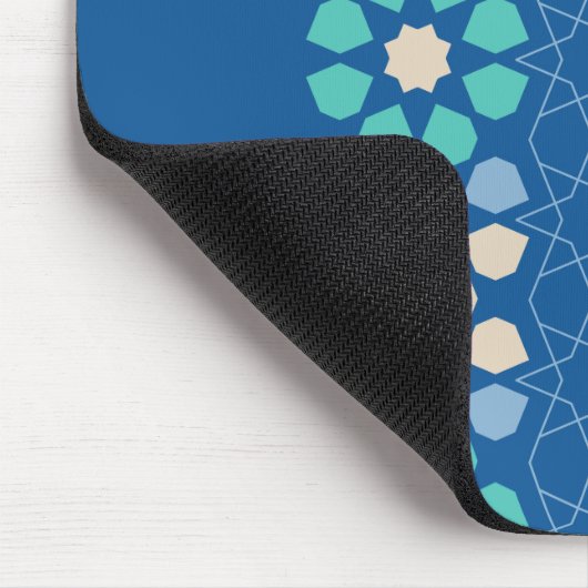 Blau Türkis Ruhe Mousepad (Ecke)