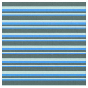 Blau, Türkis und dunkelgraues Muster Stoff