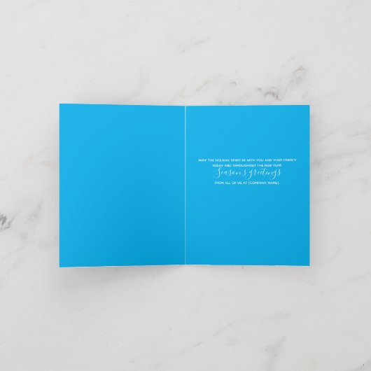 Blau, Türkisch, Rosa Word Art Holiday Card Einladung (Innenseite)