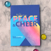 Blau, Türkisch, Rosa Word Art Holiday Card Einladung