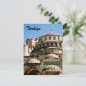 blau türkiye postkarte (Stehend Vorderseite)