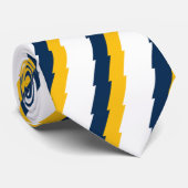 Blau-u. Goldblitz-Bolzen-gestreifte Krawatte (Gerollt)