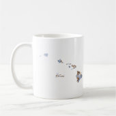 Blau-u. Goldhawaii-Staats-Karte Kaffeetasse (Links)
