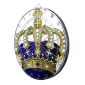 Blau-u. Goldkönigliche Krone Dartscheibe (Vorderseite rechts)