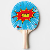 Blau u. Rot hat die personalisierte Tischtennis Schläger (Vorderseite)