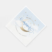 Blau über dem Mondpapier Napkins Serviette (Ecke)