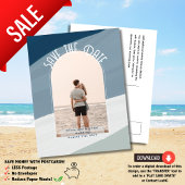 BLAU | Über einen Haushalt? Save the Date für Foto Postkarte