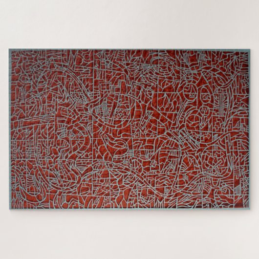 Blau über rot Labyrinth Puzzle (Horizontal)