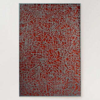 Blau über rot Labyrinth Puzzle