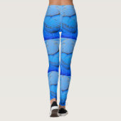 Blau überkreuzte Hände Leggings (Rückseite)