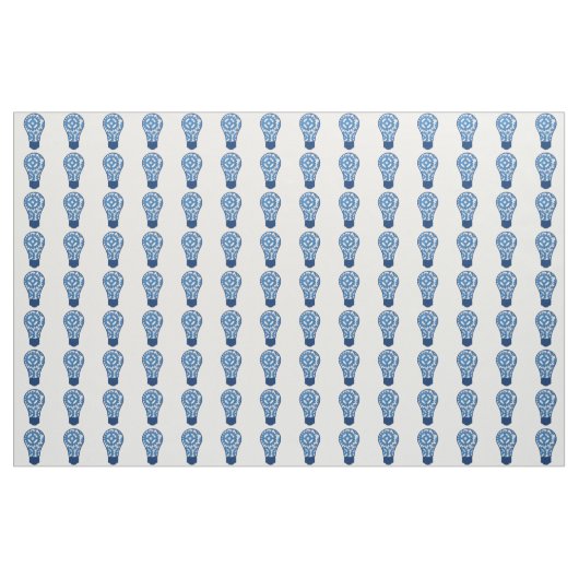 Blau übersetzt Glühlampe Stoff (Yard (91,4 cm))