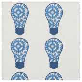 Blau übersetzt Glühlampe Stoff (Muster)