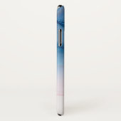 Blau und Abstrakte Tintenwaschmittel mit Name Case-Mate iPhone Hülle (Hinten/Rechts)