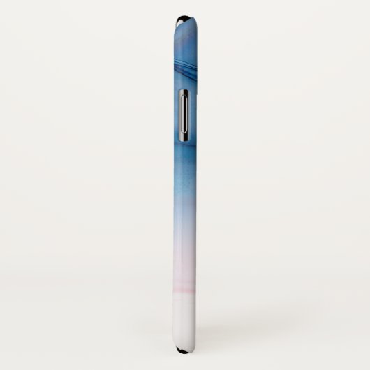 Blau und Abstrakte Tintenwaschmittel mit Name Case-Mate iPhone Hülle (Hinten/Rechts)