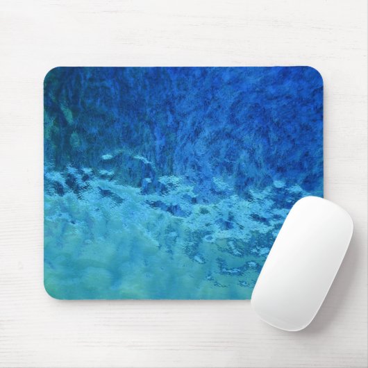 Blau und Aqua-Hartglas Mousepad (Mit Mouse)