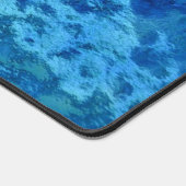 Blau und Aqua-Hartglas Schreibtischunterlage (Ecke)