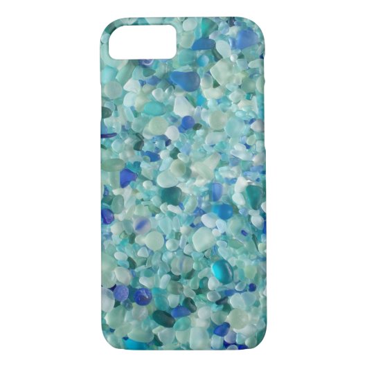 Blau-und Aqua-Seeglastelefon-Abdeckung Case-Mate iPhone Hülle (Rückseite)