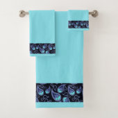 Blau und aquamarin badhandtuch set (Insitu)