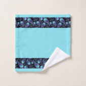 Blau und aquamarin badhandtuch set (Waschlappen)