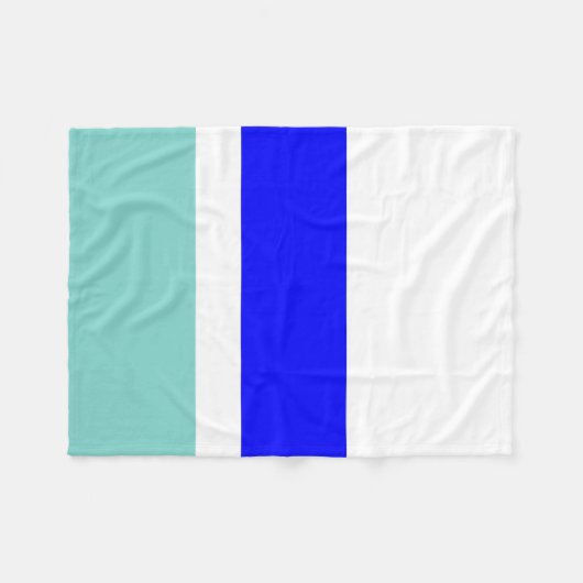 Blau und Aquamarin Fleecedecke (Vorderseite (Horizontal))
