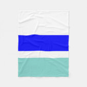 Blau und Aquamarin Fleecedecke (Vorderseite)